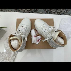 All white Christian Louboutin